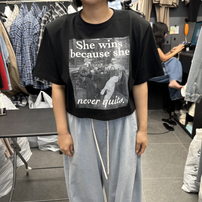 A-DEL東大門直郵女裝新款熱賣時尚推薦休閑真品人氣T恤印花A-DELT恤圖色3