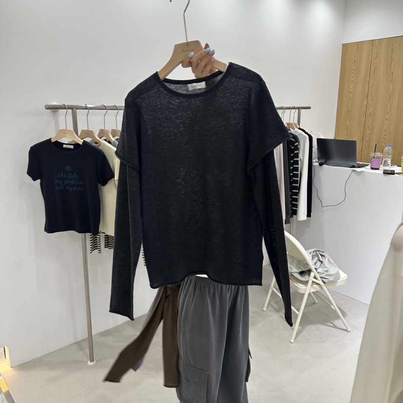 GAM JA東大門代購女裝新款熱賣真品推薦人氣時尚長袖T恤GAM JA長袖T恤圖色6