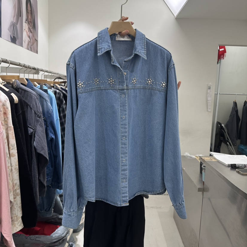 REPELLER韓國代購女裝新款休閑真品熱賣時尚人氣襯衫蕾絲衫REPELLER襯衫/蕾絲衫圖色1