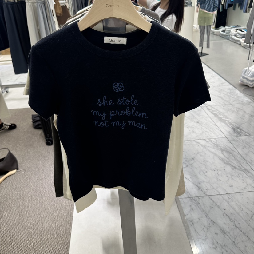 GAM JA東大門代購女裝新款熱賣真品推薦人氣時尚休閑T恤GAM JAT恤圖色4