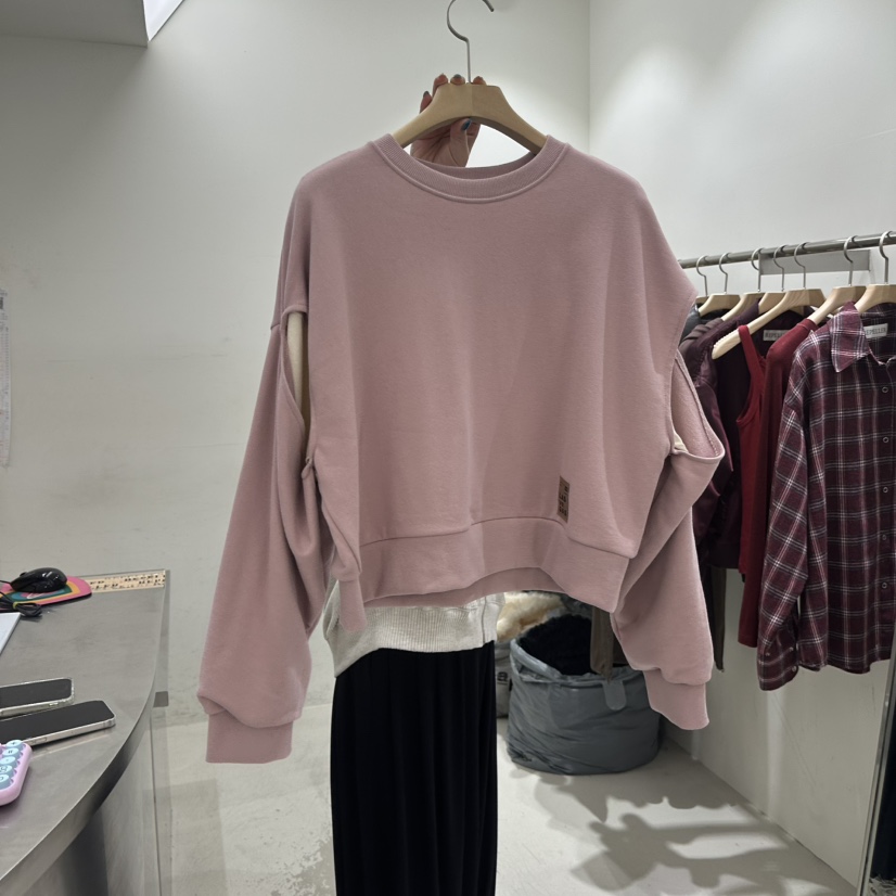 REPELLER韓國直郵女裝新款時尚真品休閑熱賣衛衣開衩運動REPELLER衛衣圖色1