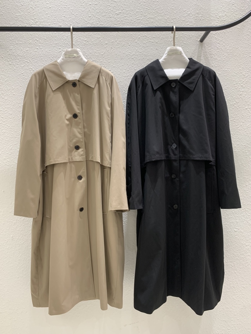 LUCY SALON韓國直郵女士新款推薦休閑真品熱賣時尚長款風衣LUCY SALON長款風衣