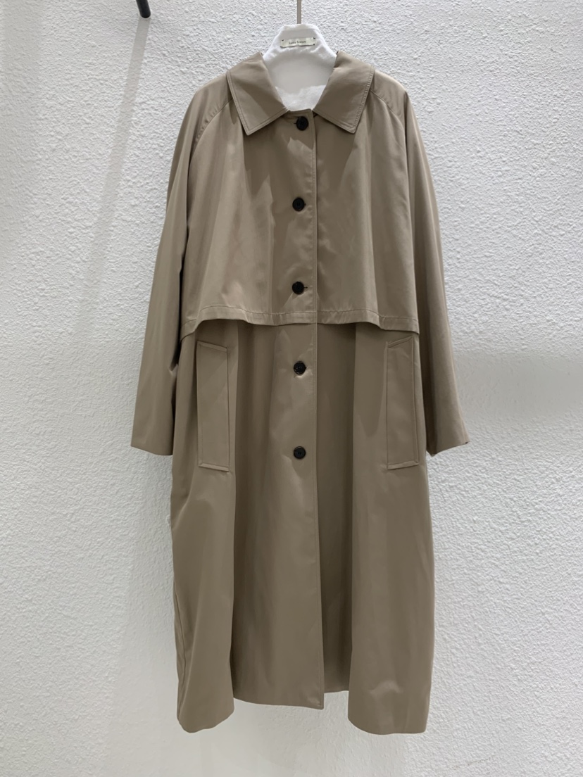 LUCY SALON韓國直郵女士新款推薦休閑真品熱賣時尚長款風衣LUCY SALON長款風衣圖色1