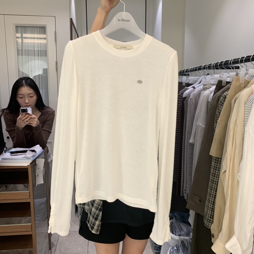 LE AHICON東大門實拍女士新品真品熱賣時尚休閑人氣長袖T恤Le Ahicon長袖T恤圖色1