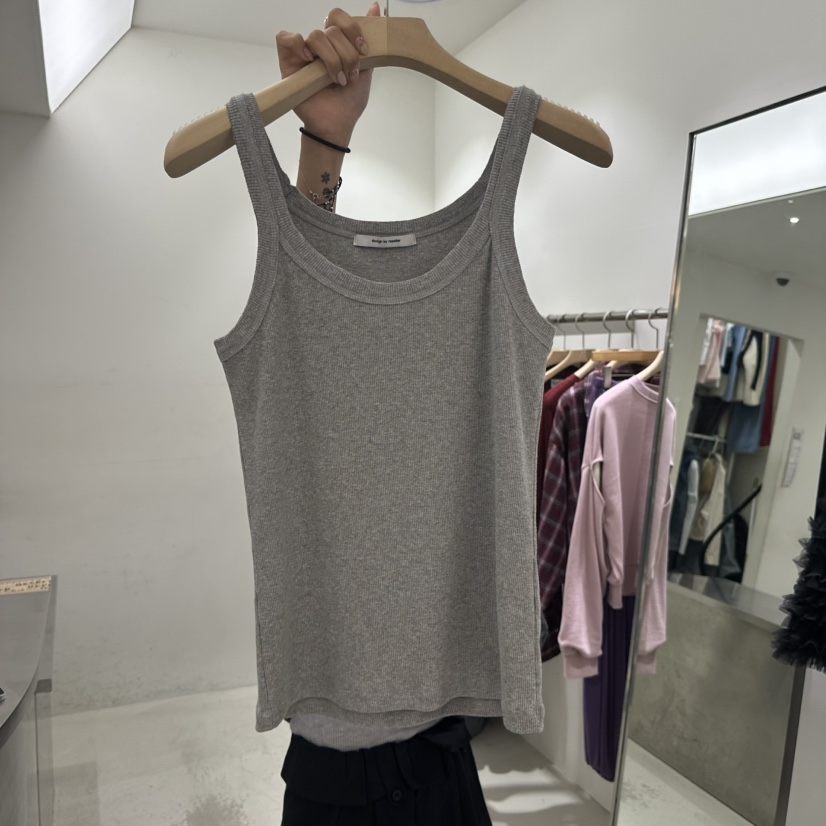 REPELLER韓國代購女士新款人氣真品熱賣吊帶背心保暖羅紋REPELLER吊帶/背心圖色2