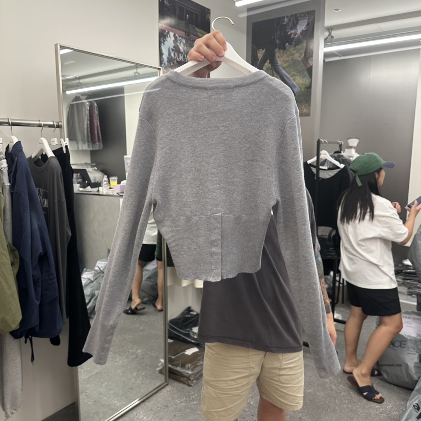 OURWAVE/OUR ROOM東大門實拍女裝新款真品推薦長袖T恤開衫OURWAVE/OUR ROOM長袖T恤