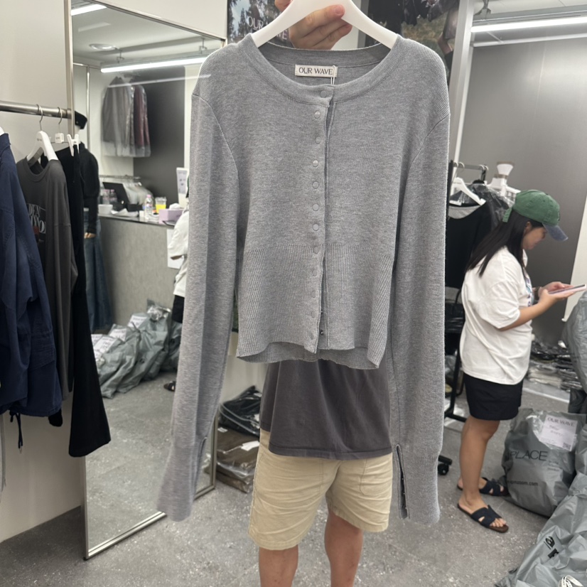 OURWAVE/OUR ROOM東大門實拍女裝新款真品推薦長袖T恤開衫OURWAVE/OUR ROOM長袖T恤圖色3