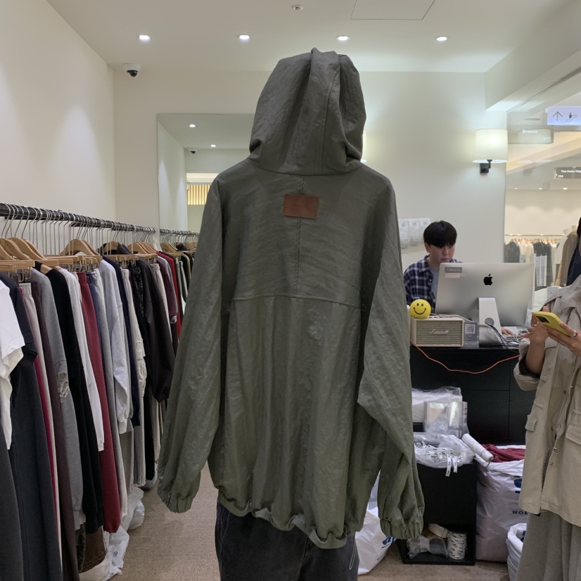 BREEZE韓國直郵女士新款人氣推薦休閑衛衣拉鏈連帽衫半拉鏈BREEZE衛衣