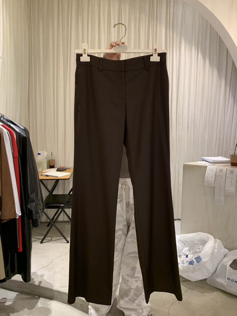 PAPERMOON東大門直郵女士新款真品推薦休閑時尚休閑褲喇叭褲paper moon休閑褲圖色1棕色