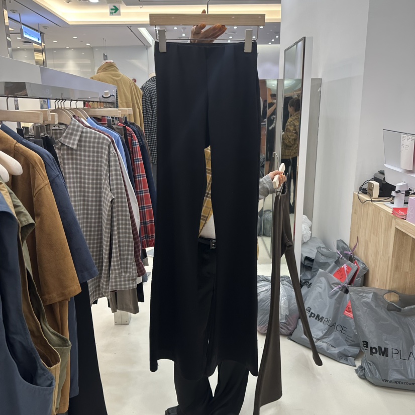 NEEEEDS韓國直郵女裝新款時尚人氣真品休閑推薦熱賣休閑褲NEEEEDS休閑褲圖色3黑色