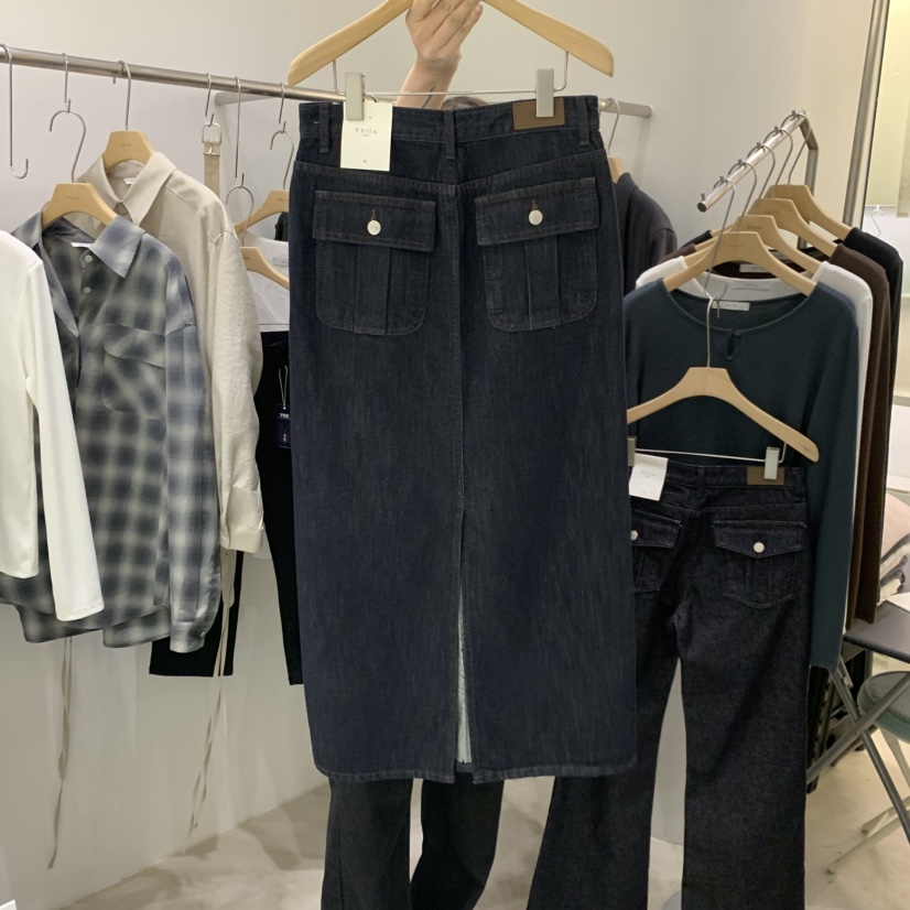 PHILO東大門實拍女裝新品時尚熱賣真品人氣推薦半身裙中短裙PHILO半身裙/中短裙