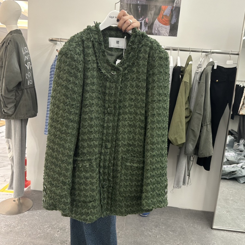 OURWAVE/OUR ROOM東大門直郵女士新品推薦熱賣夾克粗花呢OURWAVE/OUR ROOM夾克圖色1