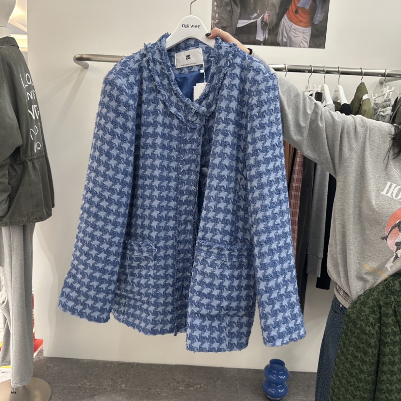 OURWAVE/OUR ROOM東大門直郵女士新品推薦熱賣夾克粗花呢OURWAVE/OUR ROOM夾克圖色2