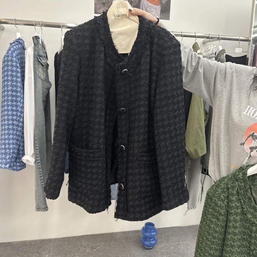 OURWAVE/OUR ROOM東大門直郵女士新品推薦熱賣夾克粗花呢OURWAVE/OUR ROOM夾克圖色3