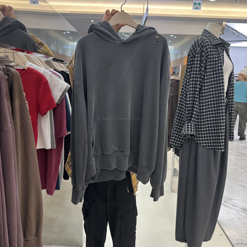 NEEEEDS東大門直郵女裝新品休閑人氣熱賣推薦衛衣復古兜帽NEEEEDS衛衣圖色3