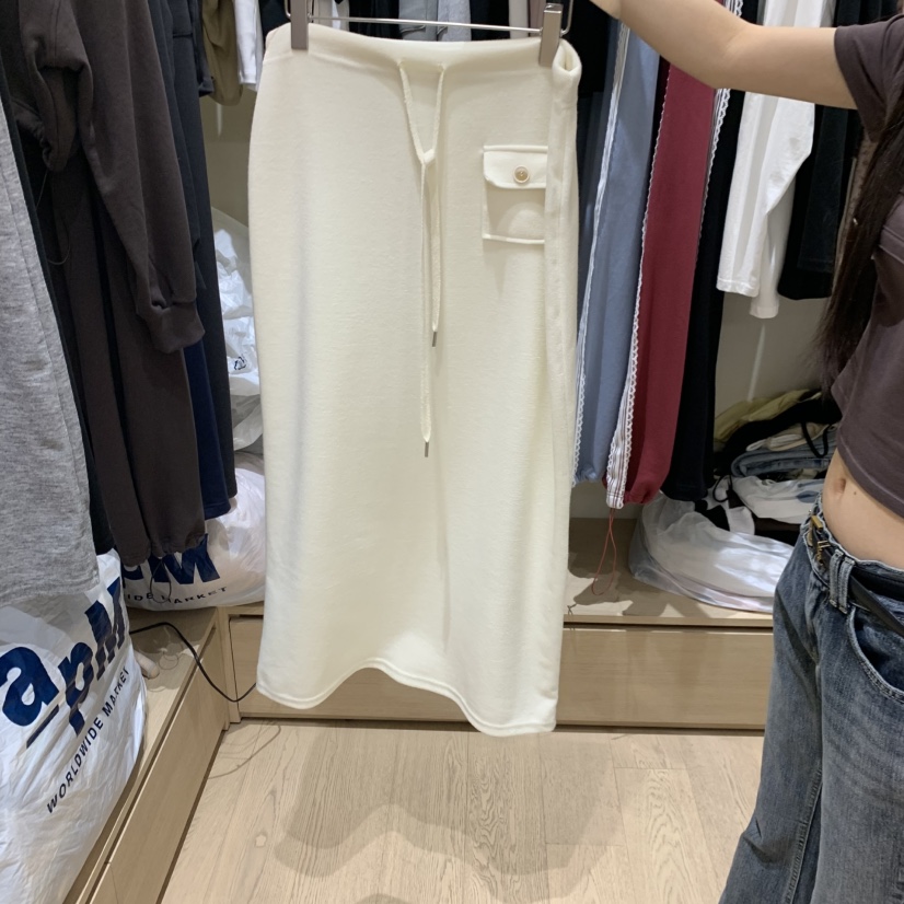 MONROE韓國代購女裝新款熱賣真品人氣推薦時尚休閑長裙口袋MONROE長裙圖色1