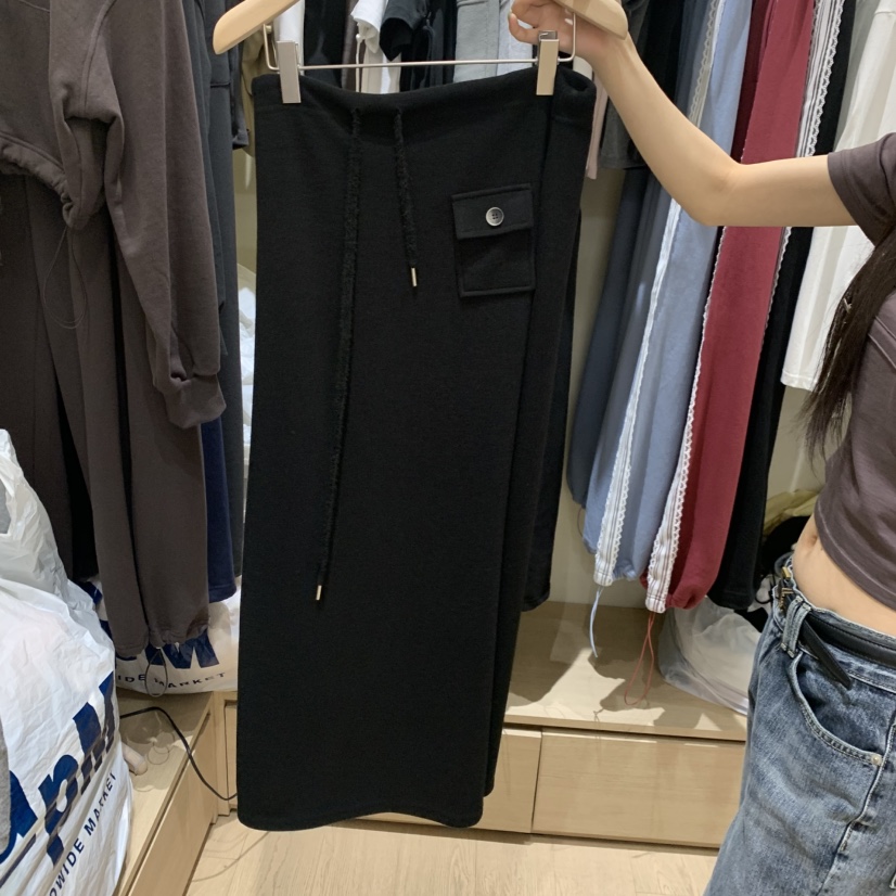 MONROE韓國代購女裝新款熱賣真品人氣推薦時尚休閑長裙口袋MONROE長裙圖色3