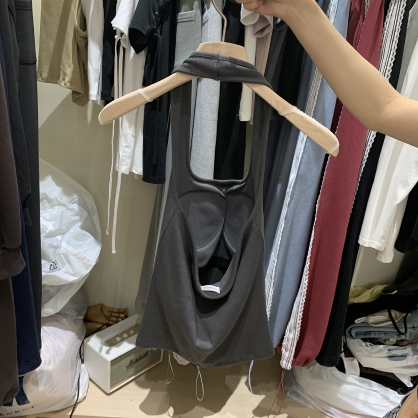 MONROE東大門代購女士新款人氣推薦熱賣休閑吊帶背心羅紋MONROE吊帶/背心