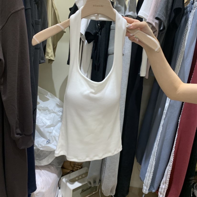 MONROE東大門代購女士新款人氣推薦熱賣休閑吊帶背心羅紋MONROE吊帶/背心圖色3