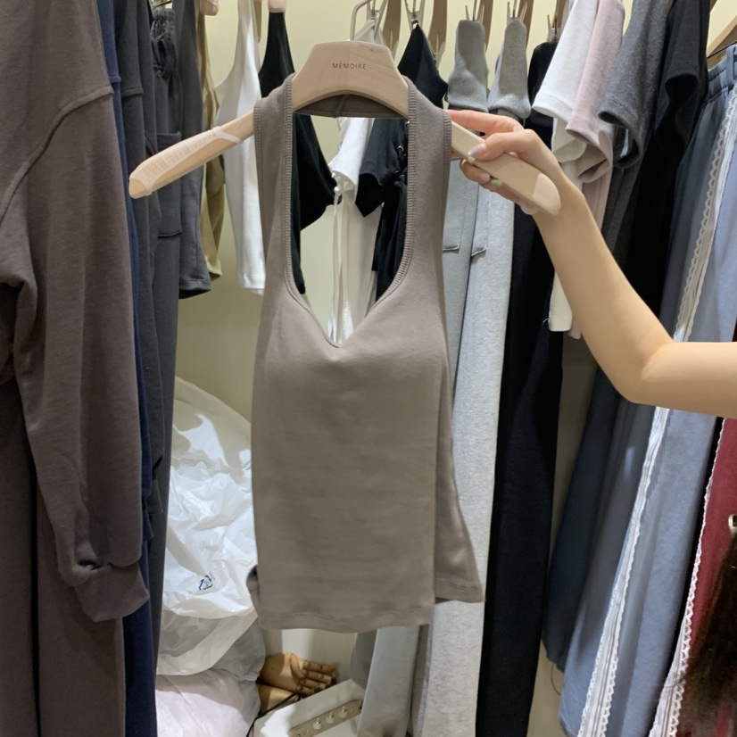 MONROE東大門代購女士新款人氣推薦熱賣休閑吊帶背心羅紋MONROE吊帶/背心圖色5