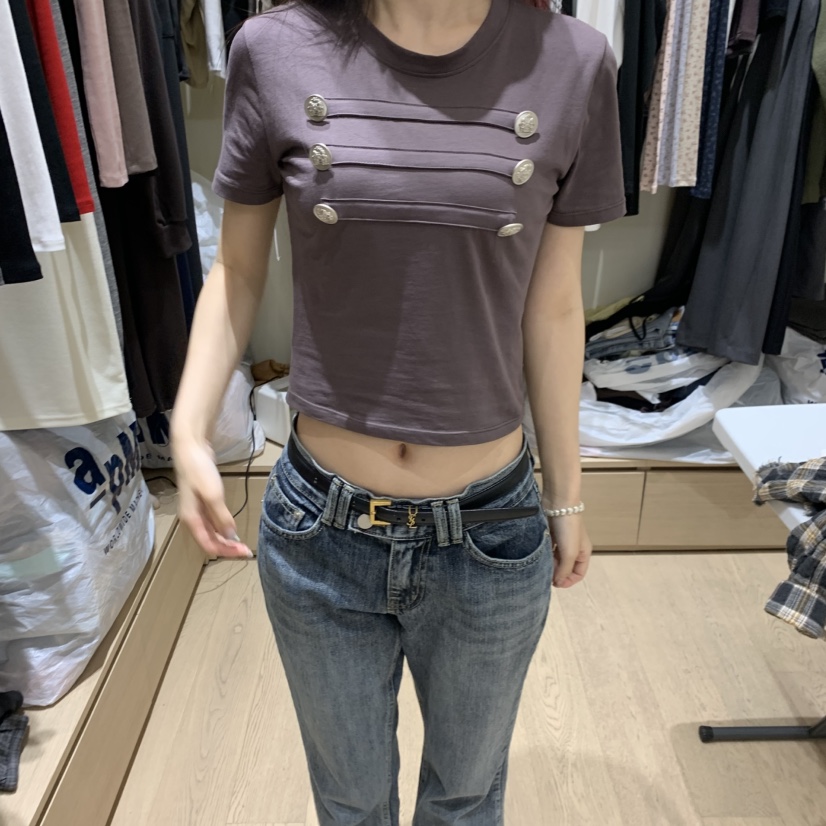 MONROE韓國直郵女士新款休閑熱賣時尚人氣真品推薦T恤MONROET恤圖色4棕色