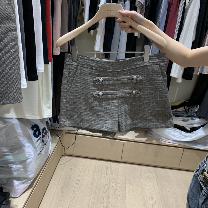 MONROE韓國代購女士新款熱賣推薦人氣真品時尚休閑短褲MONROE短褲圖色1灰