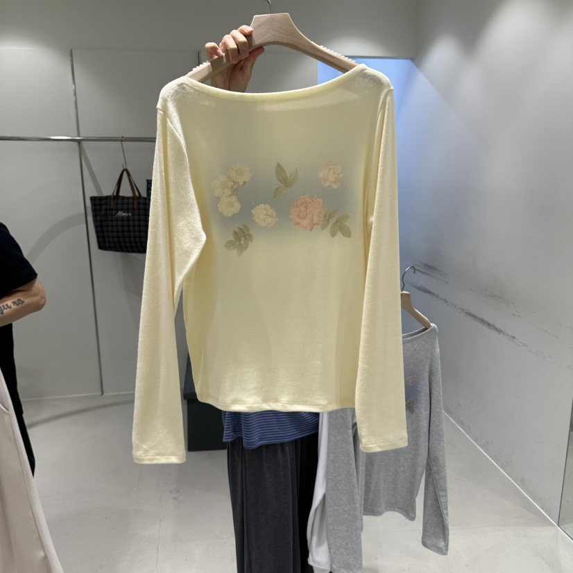 MMOO韓國直郵女士新品真品熱賣休閑人氣時尚推薦長袖T恤船領MMOO長袖T恤圖色2