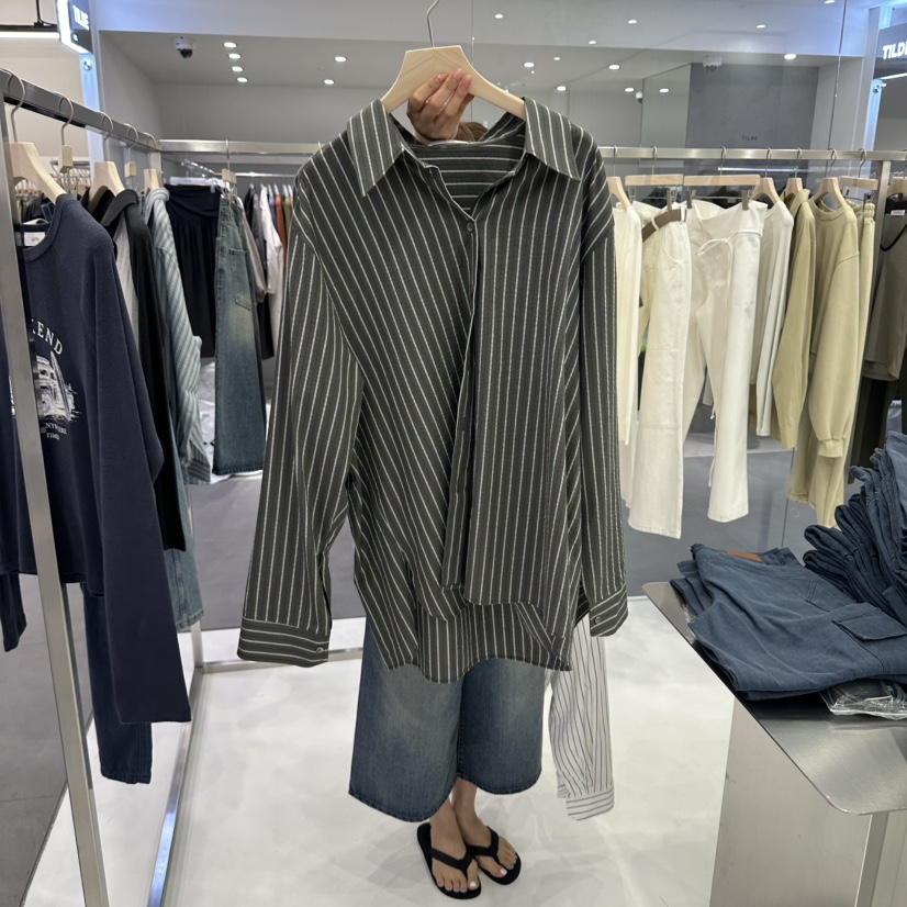LUTH韓國代購女裝新品推薦人氣休閑真品熱賣時尚襯衫蕾絲衫LUTH襯衫/蕾絲衫圖色3