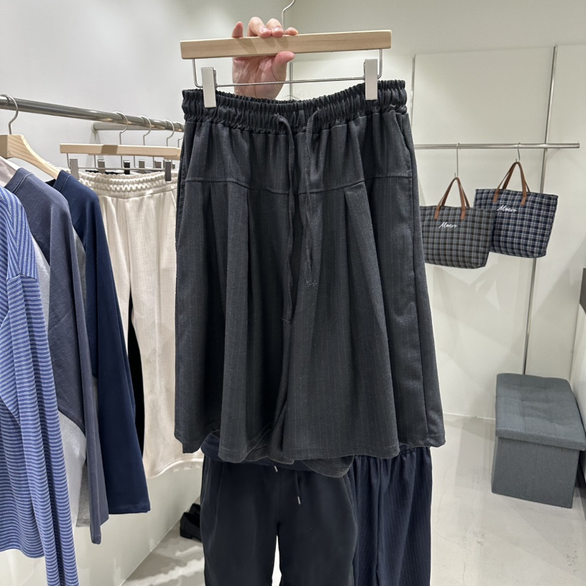 MMOO韓國代購女士新品真品時尚推薦熱賣人氣休閑短褲闊腿褲MMOO短褲圖色2
