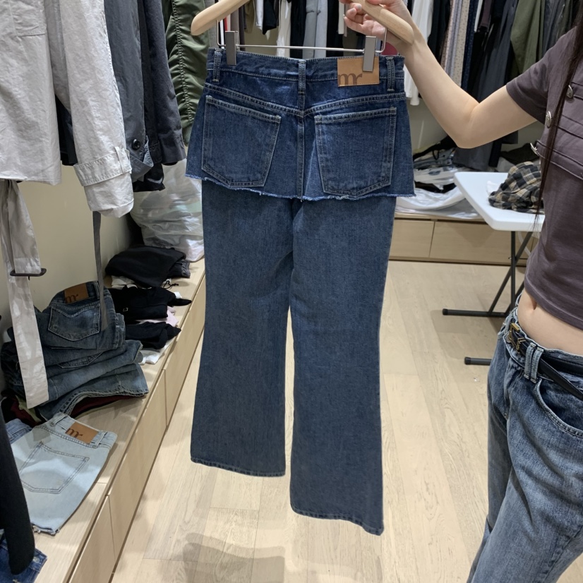 MONROE東大門實拍女裝新品推薦休閑真品人氣時尚裙褲多層MONROE裙褲