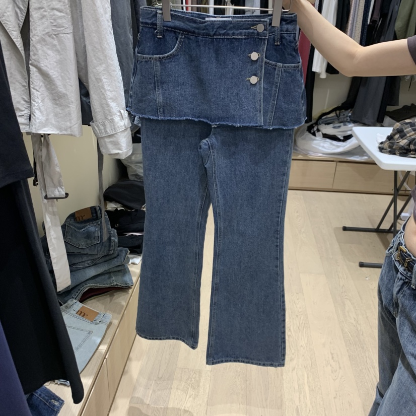 MONROE東大門實拍女裝新品推薦休閑真品人氣時尚裙褲多層MONROE裙褲圖色1