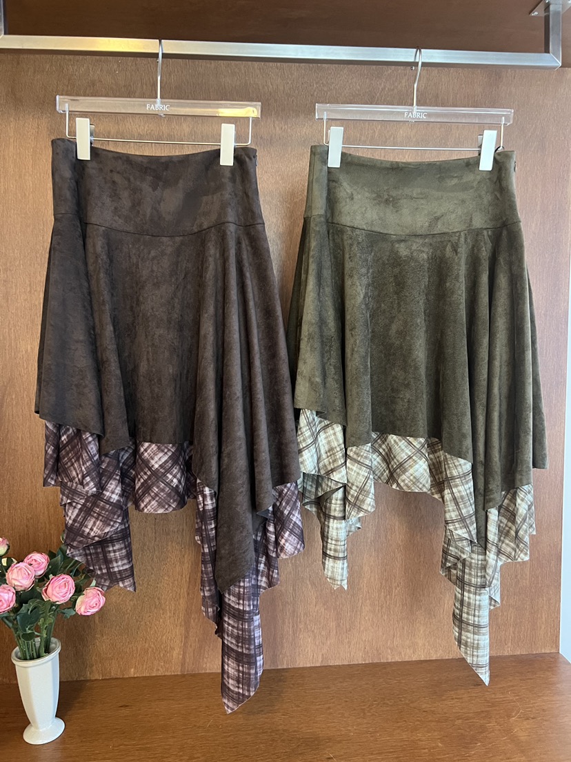 FABRIC韓國代購女裝新款真品時尚熱賣推薦休閑半身裙中短裙FABRIC半身裙/中短裙
