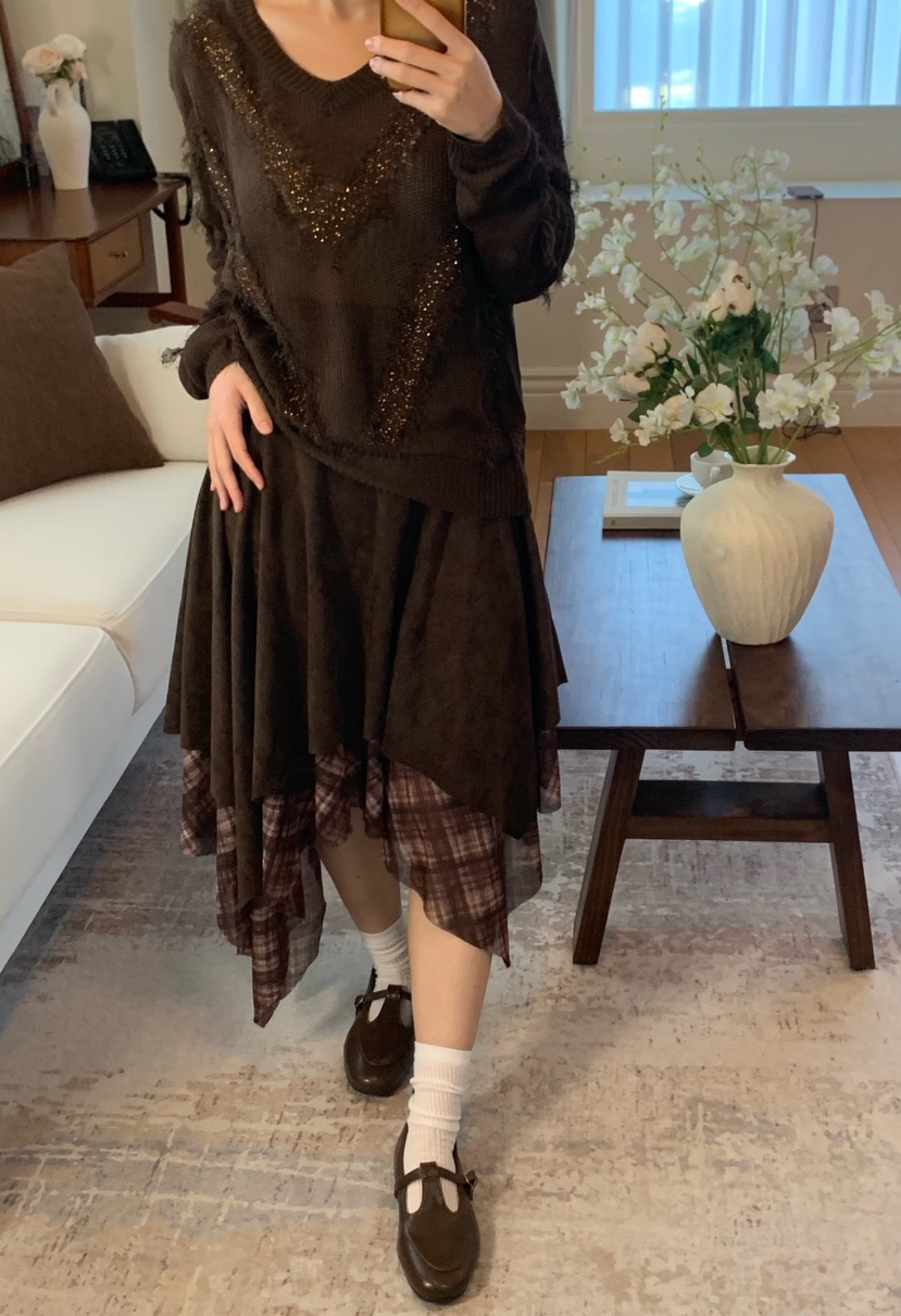 FABRIC韓國代購女裝新款真品時尚熱賣推薦休閑半身裙中短裙FABRIC半身裙/中短裙