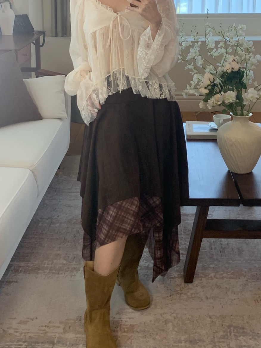 FABRIC韓國代購女裝新款真品時尚熱賣推薦休閑半身裙中短裙FABRIC半身裙/中短裙