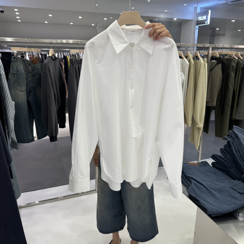 LUTH東大門代購女士新品真品休閑熱賣時尚推薦襯衫蕾絲衫LUTH襯衫/蕾絲衫圖色1