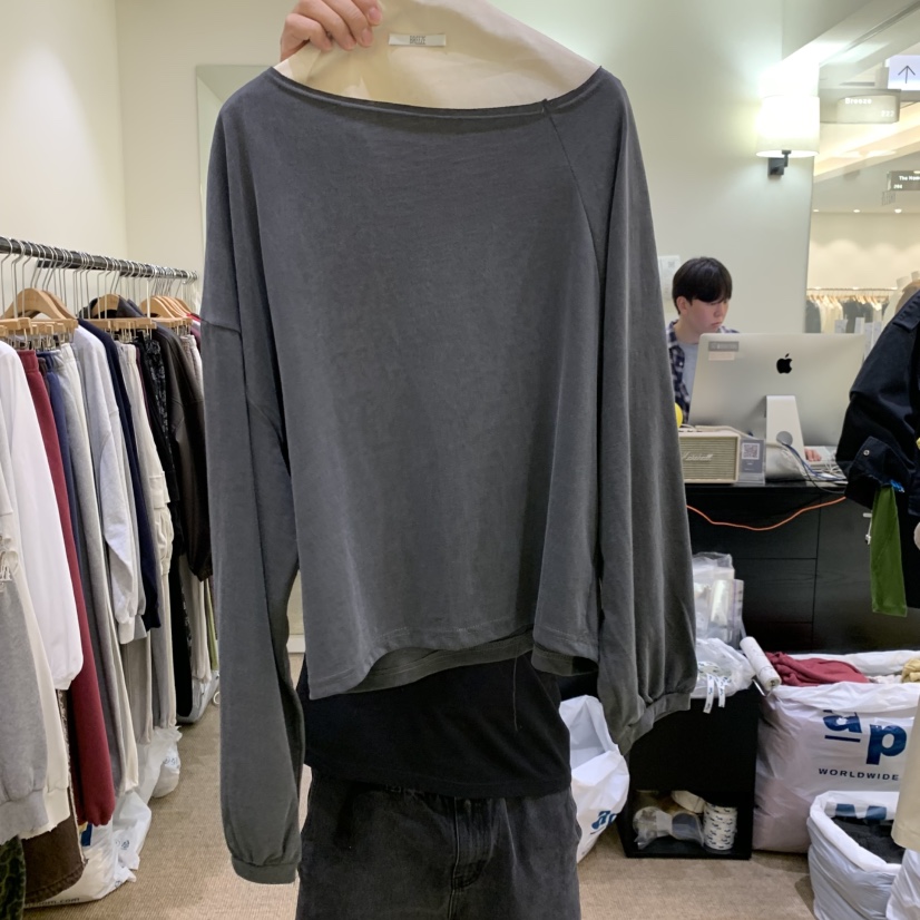 BREEZE韓國代購女士新品人氣真品推薦熱賣時尚休閑長袖T恤BREEZE長袖T恤圖色3