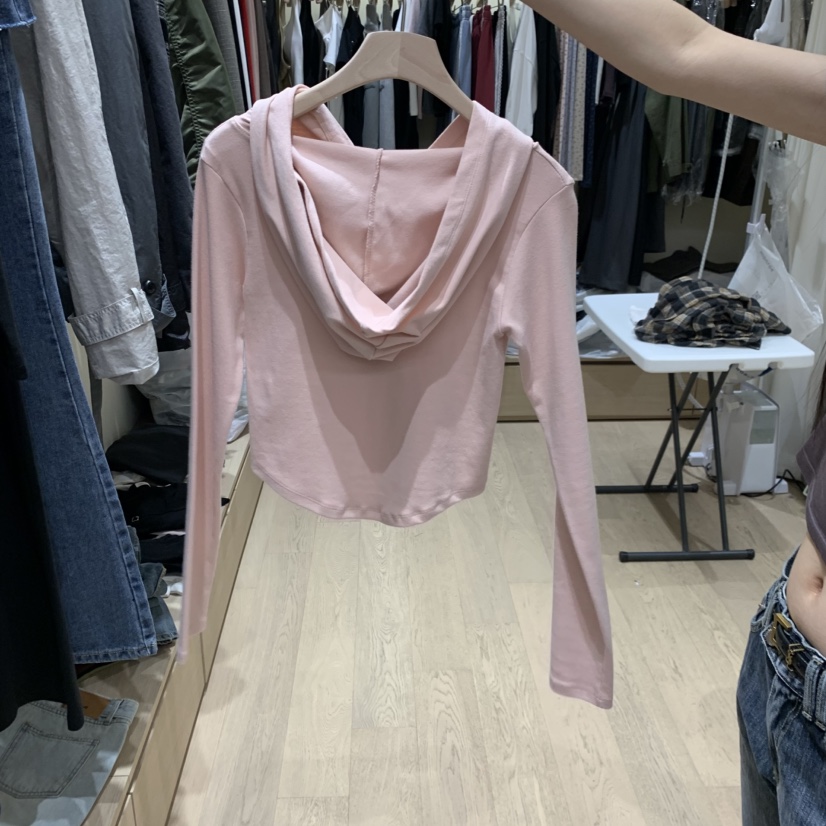 MONROE韓國代購女士新品熱賣時尚真品人氣長袖T恤連帽衫圓領MONROE長袖T恤