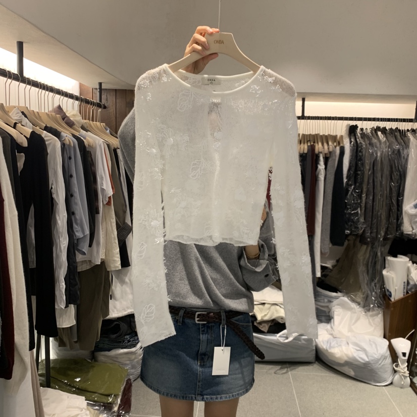 ONDA東大門代購女裝新品真品熱賣推薦休閑時尚人氣長袖T恤ONDA長袖T恤圖色1