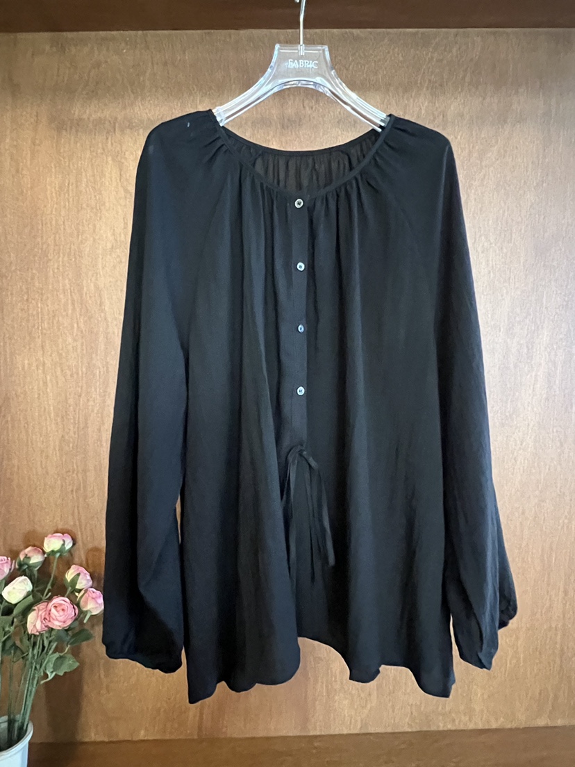 FABRIC東大門直郵女士新品人氣時尚真品休閑襯衫蕾絲衫絲帶FABRIC襯衫/蕾絲衫圖色3