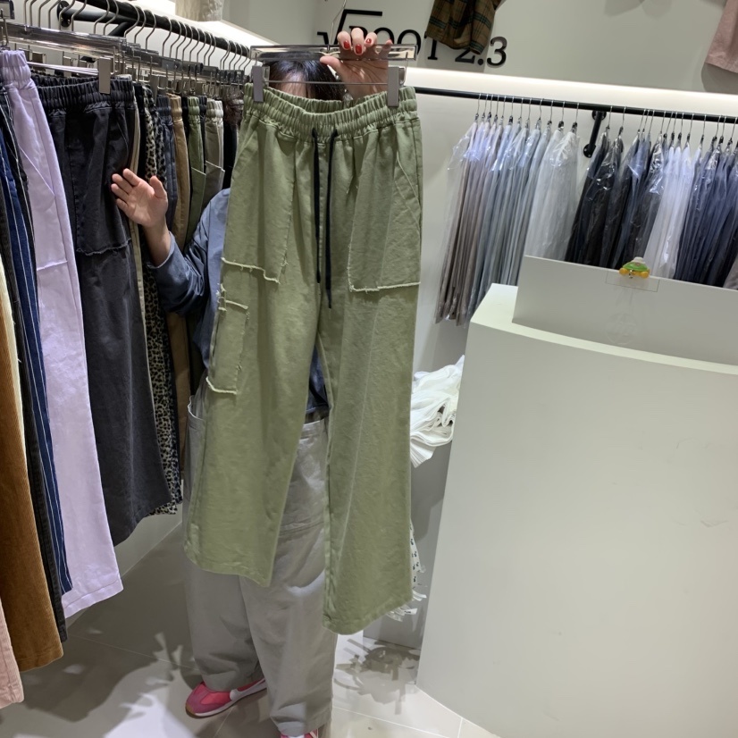 ROOT 2.3東大門代購女士新款休閑時尚熱賣人氣推薦休閑褲ROOT 2.3休閑褲圖色2綠