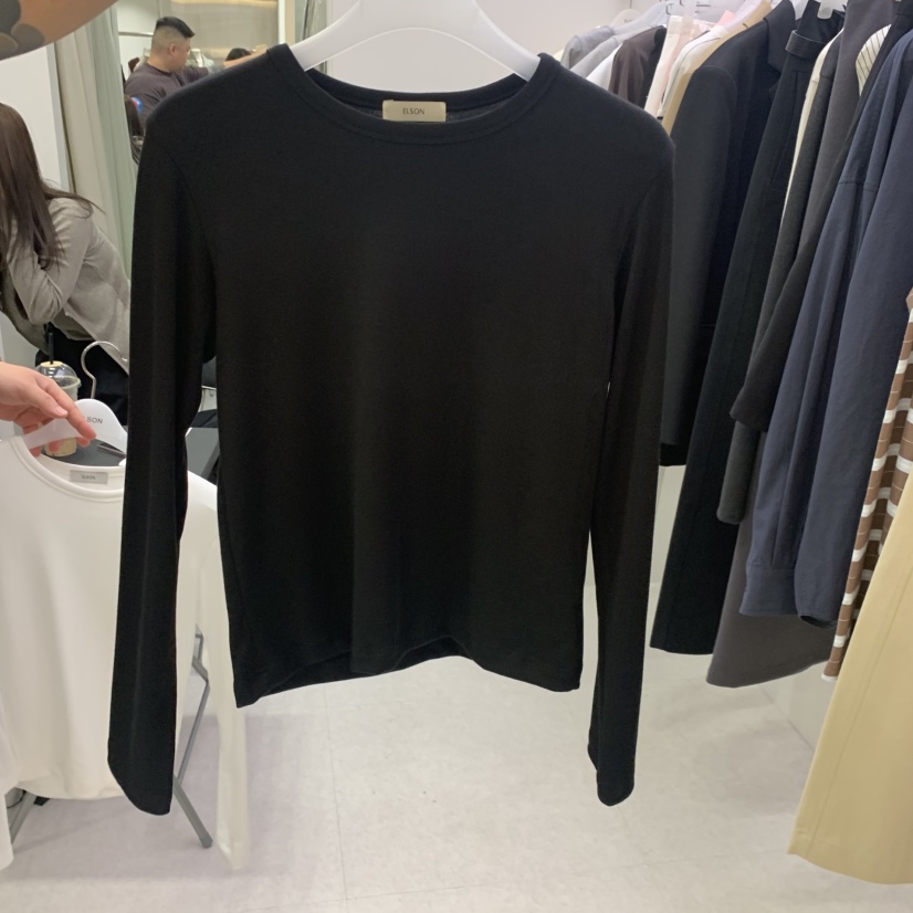 ELSON東大門直郵女士新款真品時尚休閑推薦人氣熱賣長袖T恤ELSON長袖T恤圖色2