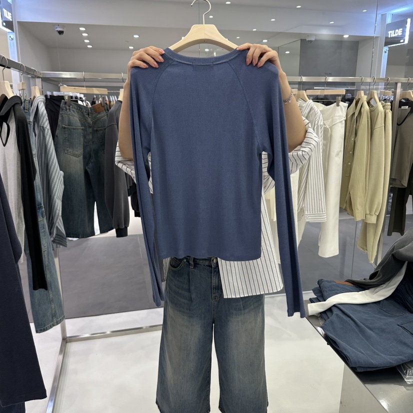 LUTH韓國代購女裝新品推薦時尚人氣真品熱賣休閑長袖T恤LUTH長袖T恤