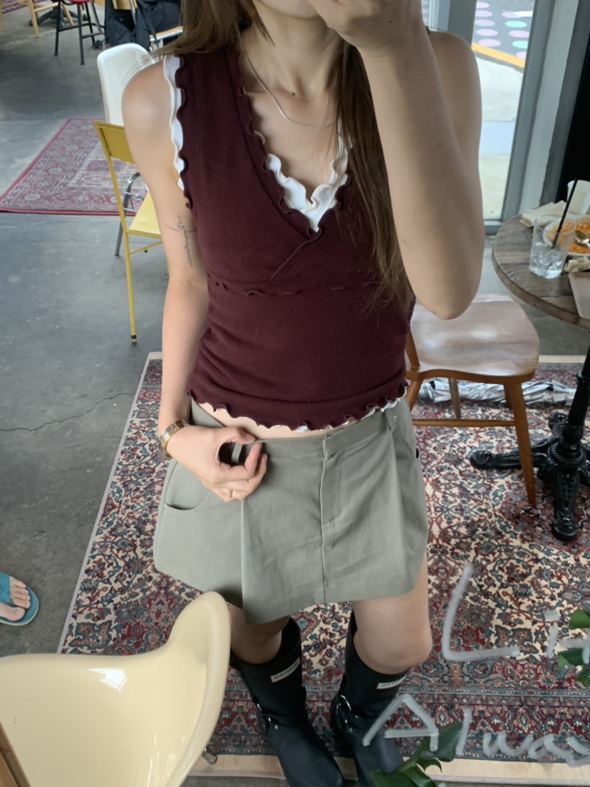ONDA東大門實拍女裝新品人氣推薦熱賣時尚休閑真品吊帶背心ONDA吊帶/背心圖色3