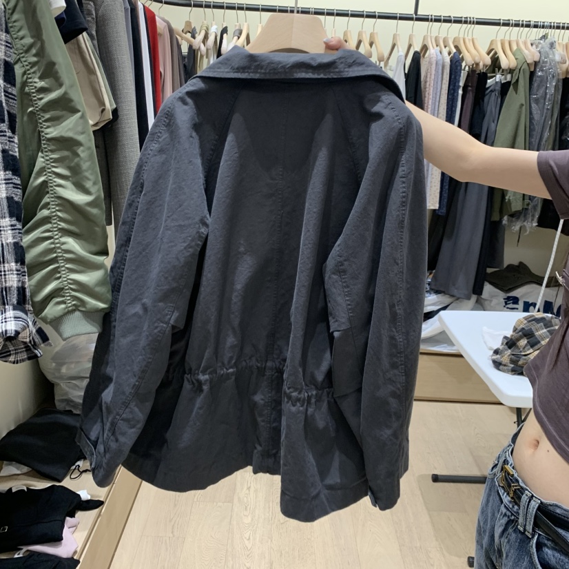MONROE韓國代購女士新品真品休閑推薦人氣時尚夾克口袋水洗MONROE夾克