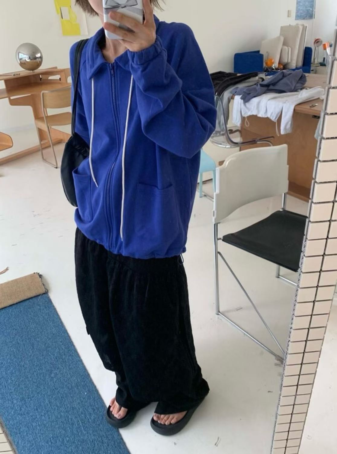 WAYBETTER韓國直郵女裝新品真品人氣推薦熱賣夾克口袋拉鏈WAYBETTER夾克圖色2