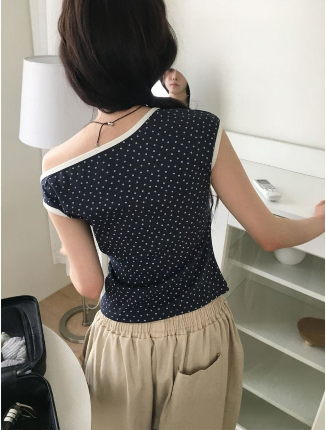 WAYBETTER東大門實拍女士新品人氣時尚休閑真品T恤不對稱WAYBETTERT恤