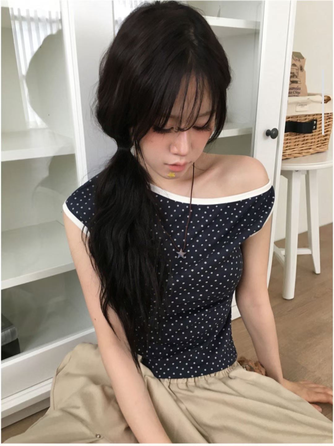 WAYBETTER東大門實拍女士新品人氣時尚休閑真品T恤不對稱WAYBETTERT恤