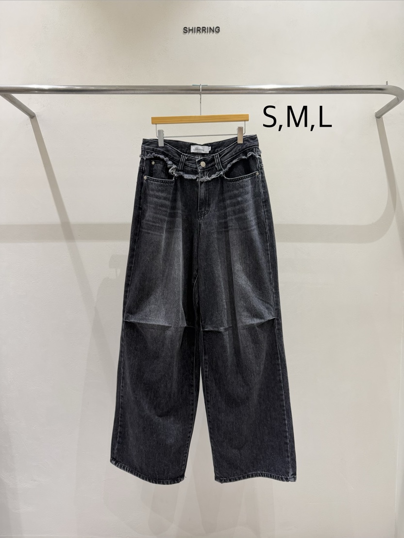 SHIRRING東大門直郵女裝新品時尚熱賣人氣推薦真品牛仔褲SHIRRING牛仔褲圖色1