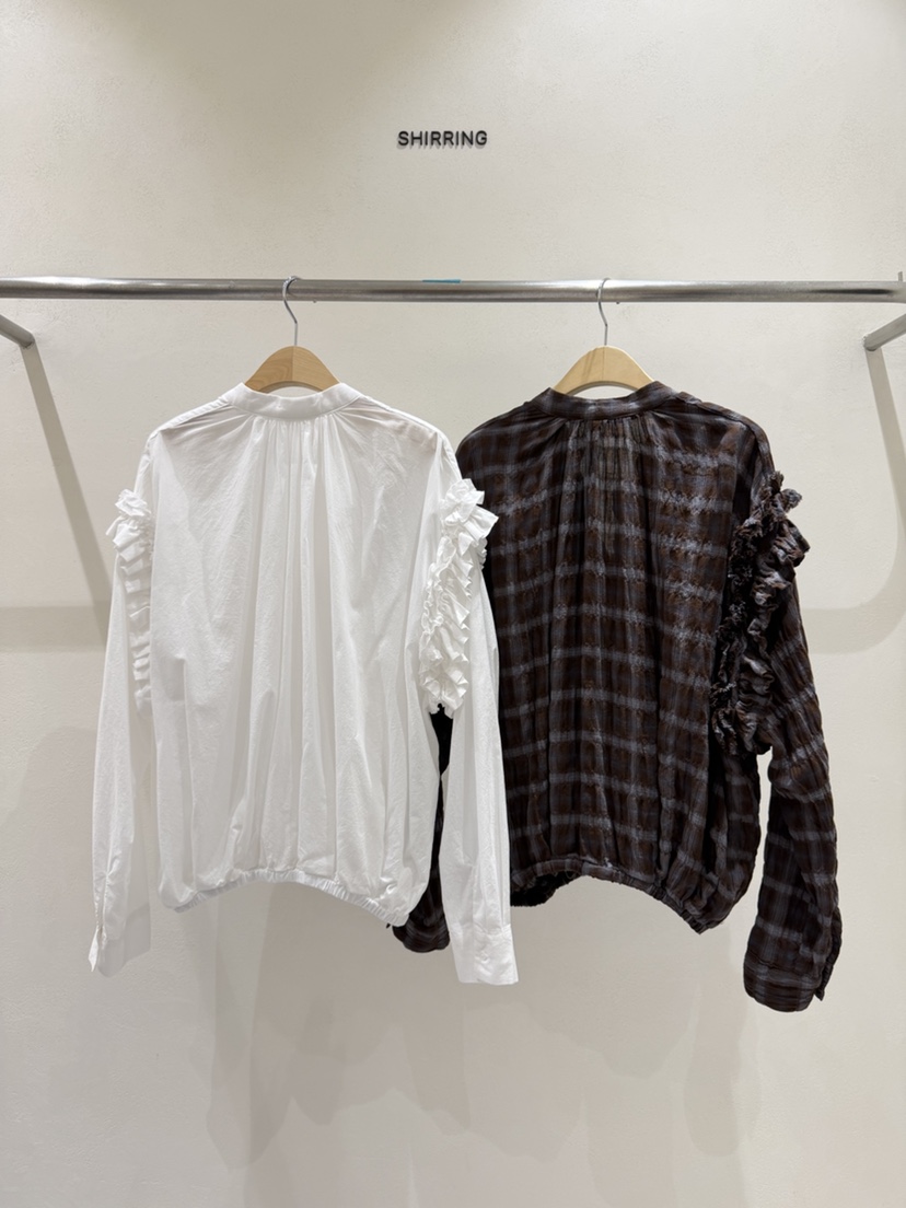 SHIRRING韓國代購女士新款真品休閑熱賣時尚推薦襯衫蕾絲衫SHIRRING襯衫/蕾絲衫