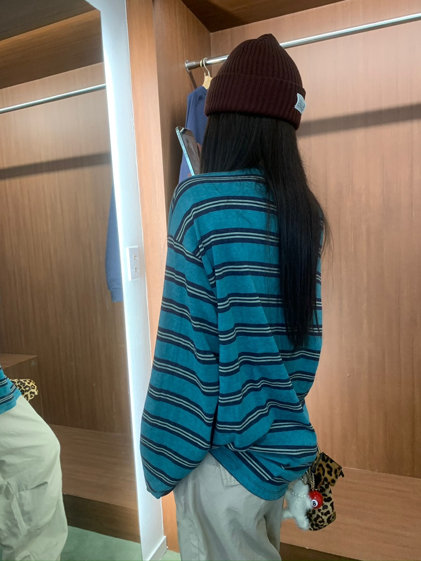 OKIE韓國代購女士新款推薦熱賣真品休閑人氣長袖T恤不含項鏈OKIE長袖T恤